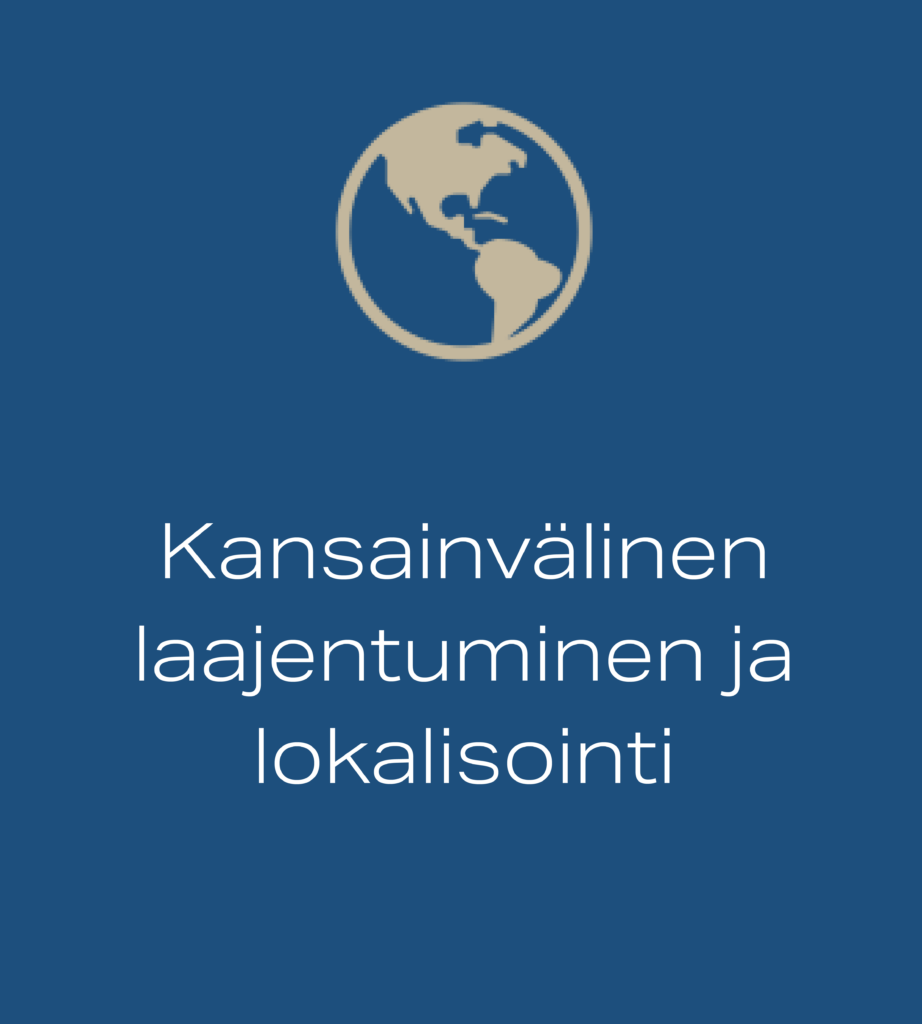 Kansainvälinen laajentuminen ja lokalisointi